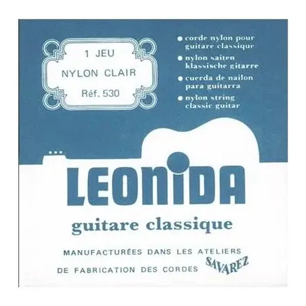 Savarez 530 LEONIDA Струны для классической гитары, нейлон. Tension Normal - среднее натяжение. Серебренная обмотка.