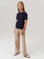 Джемпер для девочки с коротким рукавом AT1083 синий