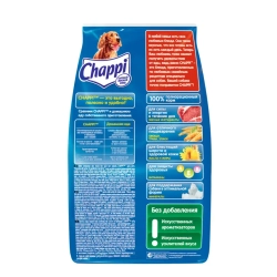 Chappi сытный мясной обед сухой корм для собак с говядиной по-домашнему - 2,5 кг