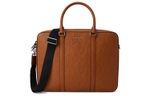 MICHAEL KORS MK Cooper Cow Leather Briefcase Men"s Leather Brown