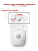 Бачок унитаза SANITA LUXE MAX (160 мм) MAXSLFT01 ЛЕВЫЙ подвод воды