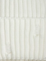 Шапка бини рваная и снуд осенняя