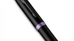 Перьевая ручка Parker IM Vibrant Rings Flame Amethyst Purple, перо:F/M, цвет чернил: blue, в подарочной упаковке.
