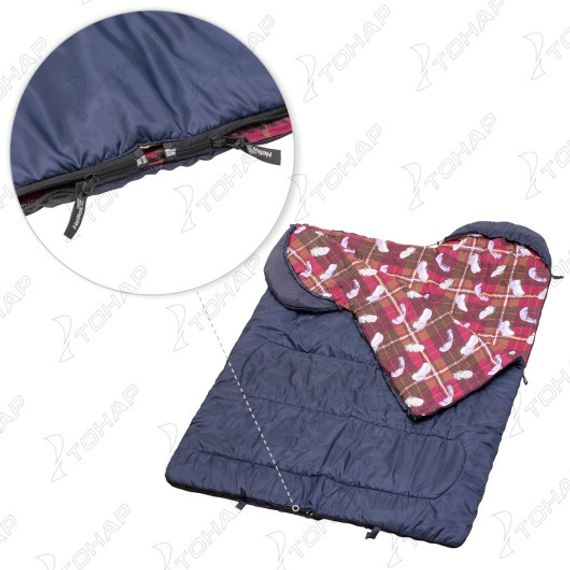 Спальный мешок Helios БАТЫР СОК-4 (220*70) синий (синтепон)