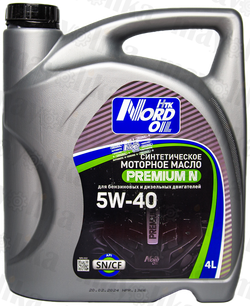 Моторное масло NORD OIL Premium N 5W-40 SN/CF