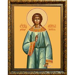 Марфа Азийская, мученица, дева. Икона на холсте. В раме 30 х 40 см.