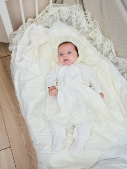 Конверт на выписку зима для новорожденных девочек