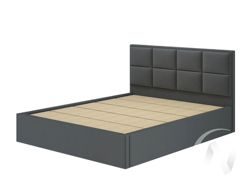 Кровать Линда 1.6 КР-16 с настилом ЛДСП (графит)