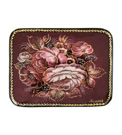 ШК-19/54-A Шкатулка в технике декупаж «Цветы» (10х8х3,5)