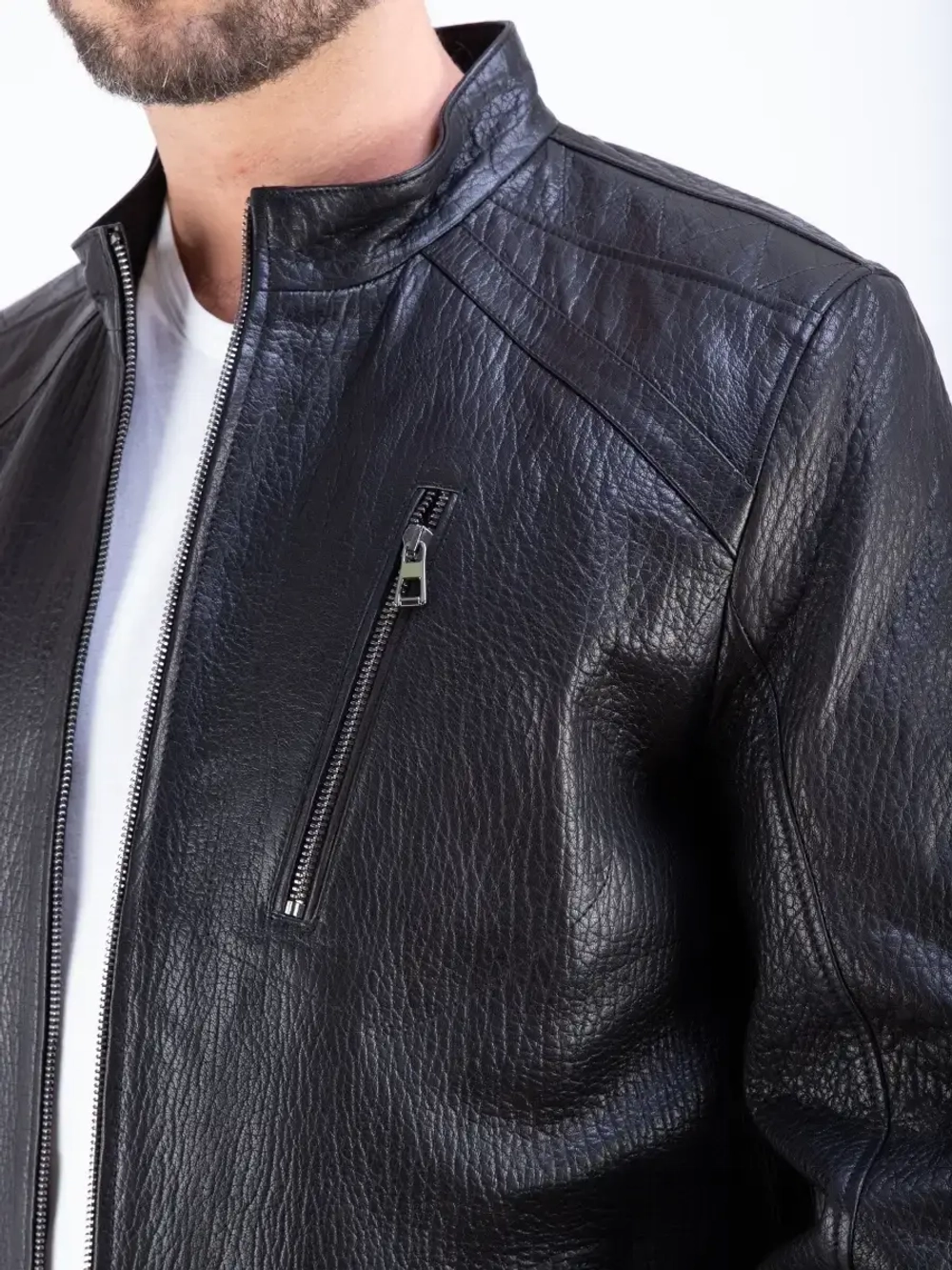 Куртка мужская из натуральной кожи