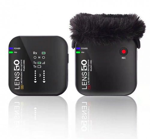 Радиомикрофон LENSGO 348C Black 1v1 на 1 канал (черный)