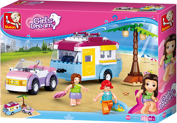 Konstruktor \ Конструктор Girl&#39;s Dream/Auto met Caravan