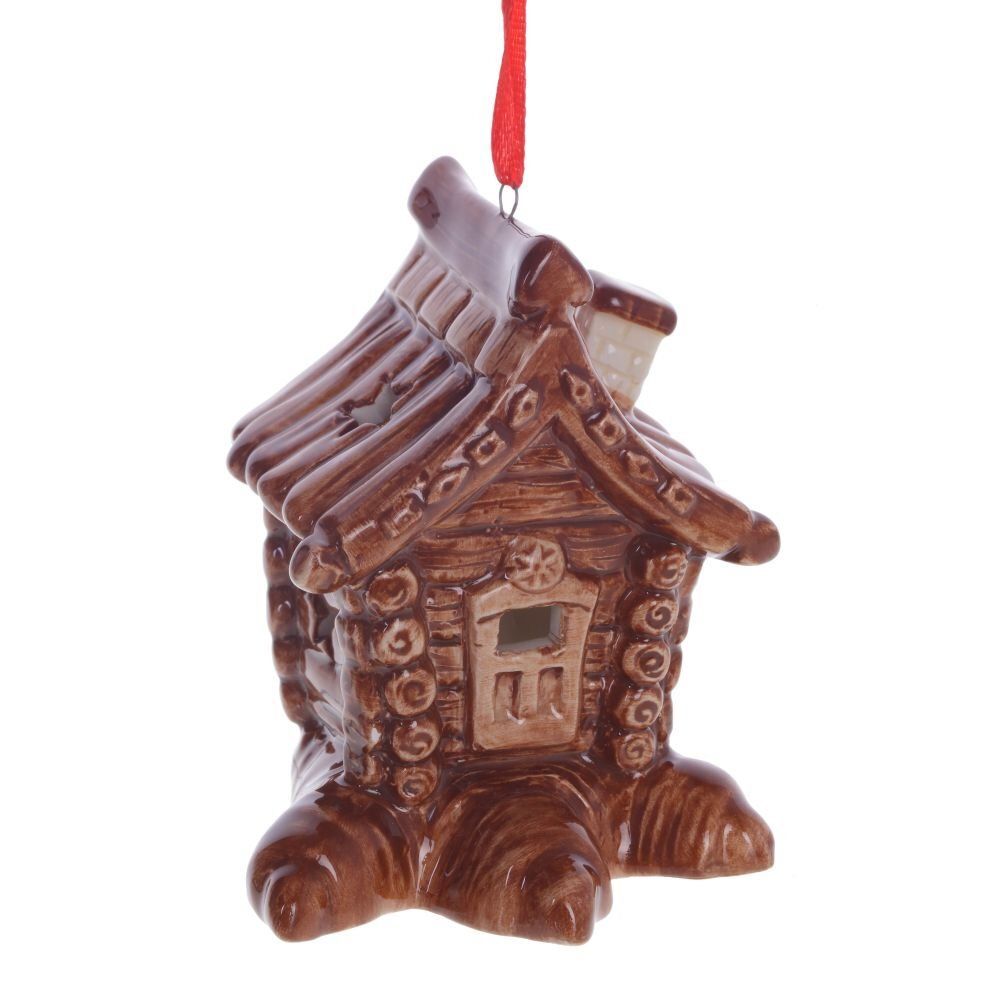 GAEM Украшение новогоднее "Избушка" с подсветкой , L7 W5 H8 см, (2хLR44), 3в.