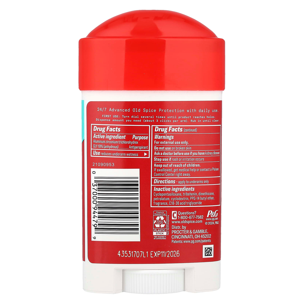 Old Spice, Sweat Defense, дезодорант-антиперспирант, Soft Solid, Pure Sport®, 73 г (2,6 унции)