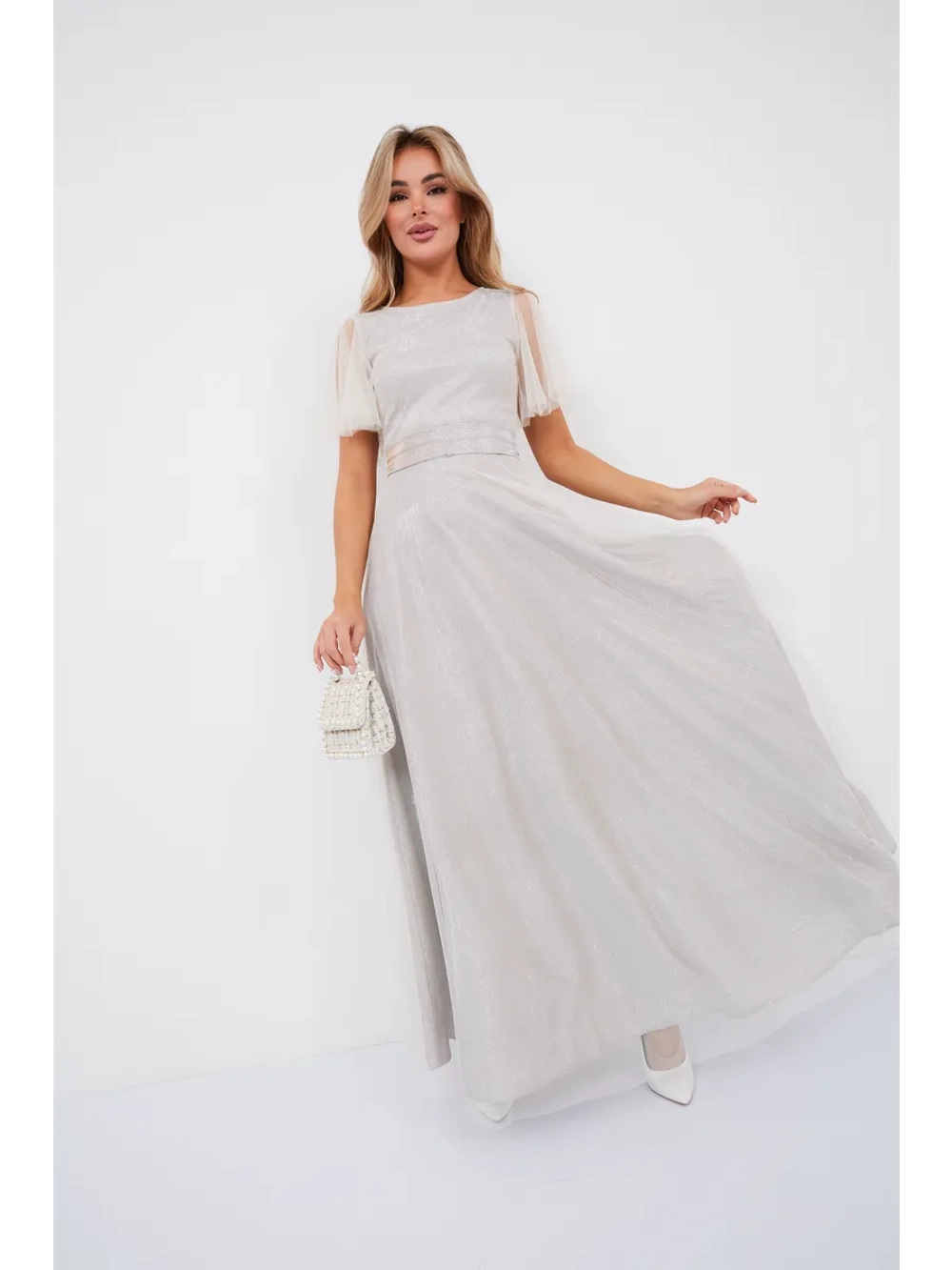 Платье вечернее блестящее