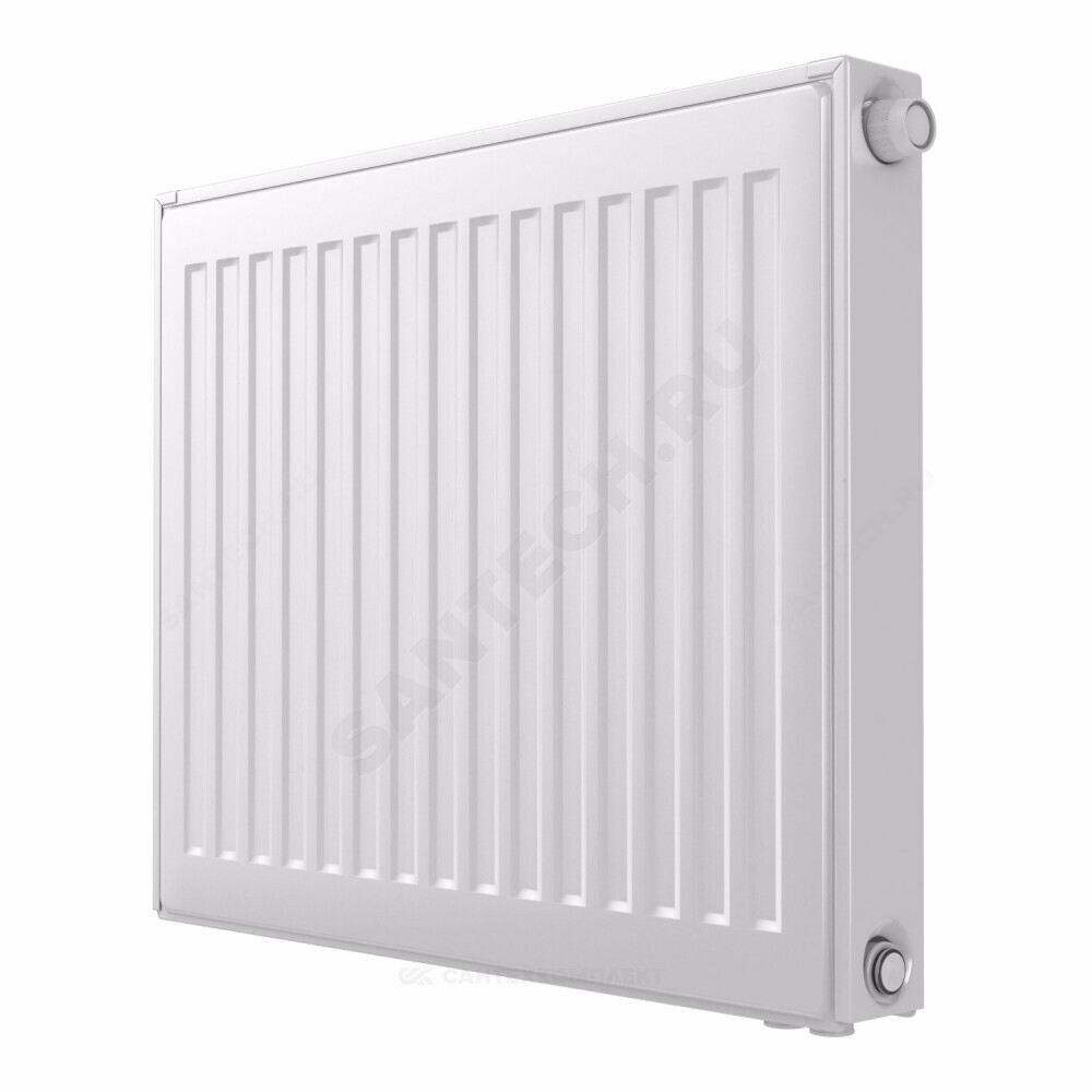 Радиатор стальной панельный Ventil Compact VC тип 22 500х1400 Qну=3087 Вт ниж/п в комплекте кронштейн. встроенный вентиль RAL 9016 (белый) Heaton
