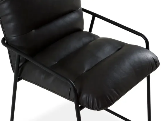 Cтул Grey Soft металлический серая экокожа