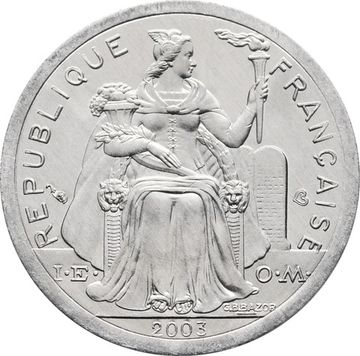 1 франк 2003 Французская Полинезия