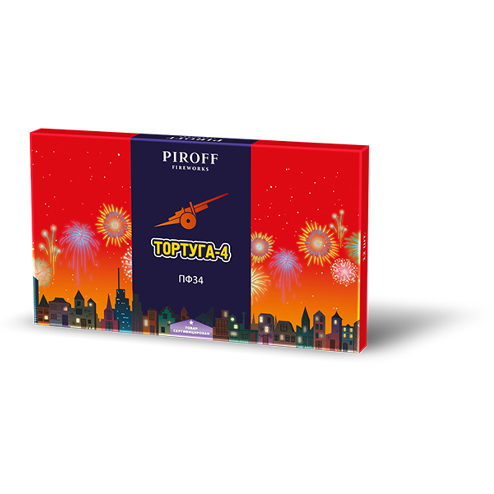 ПФ34 Петарды "Тортуга-4" (1 блок / 8 упаковок)