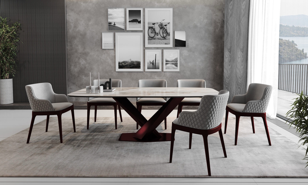 Стол обеденный Стратос II керамика Люкс