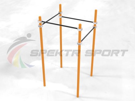 Комплекс турников квадратный для Воркаут GTO-23_76mm