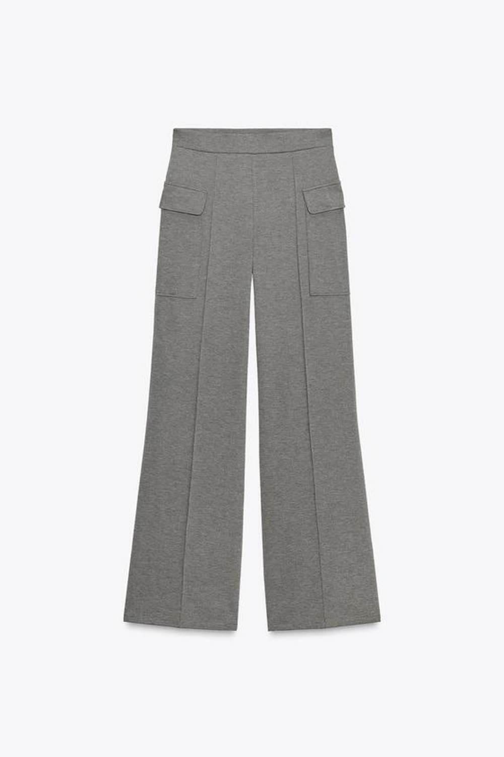 ZARA БРЮКИ ПИКЕ С КАРМАНАМИ, АНТРАЦИТОВО-СЕРЫЙ
