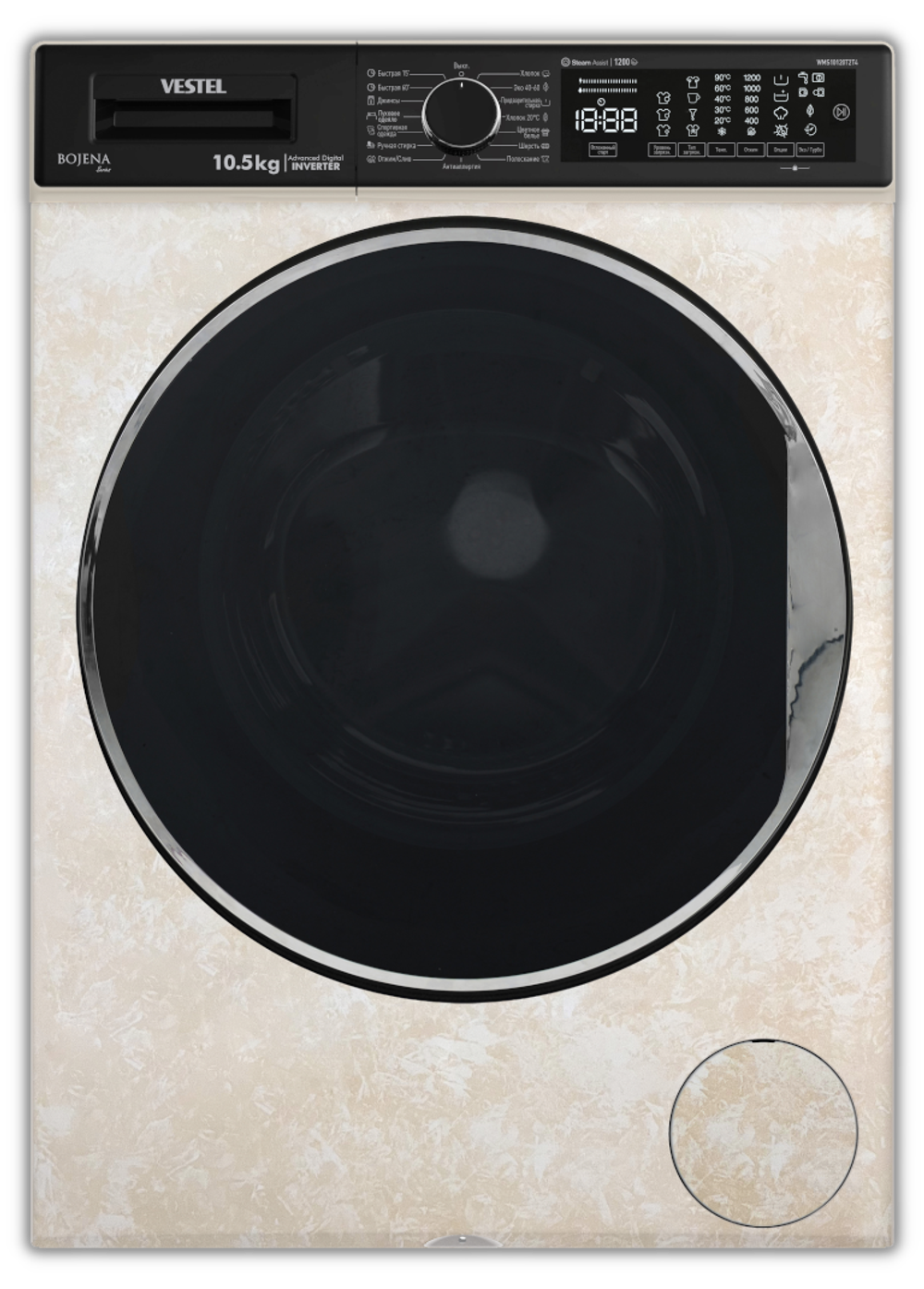 Стиральная машина с паром VESTEL Bojena WMS 10120 T2TG