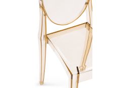 Пластиковый стул Victoria clear brown