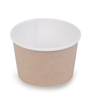 OSQ Упаковка Round Bowl крафт 300 БЕЗ КРЫШКИ (1/30/600)