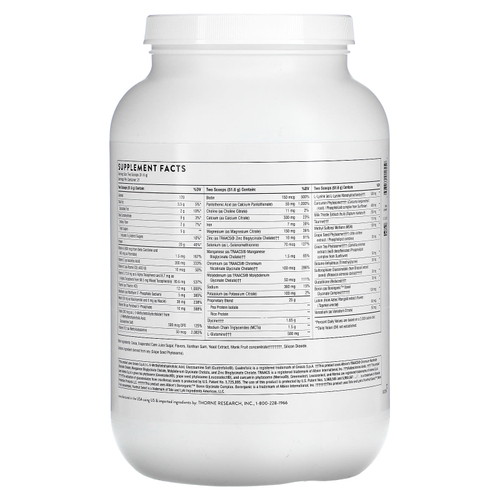 Thorne, MediClear-SGS, с шоколадным вкусом, 1082 г (38,2 унции)