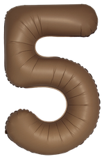 Цифра 5 Slim, Шоколад, Матовый в упаковке 40" Fm