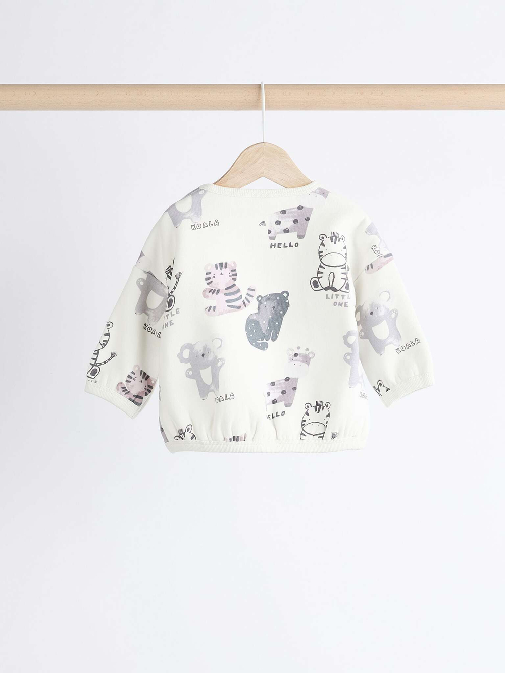 Толстовка и легинсы в комплекте для малышей Next 835-873, Белый, Темно-серый