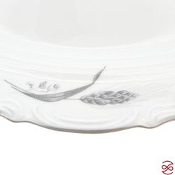 Блюдо овальное 33 см Repast Серебряные колосья