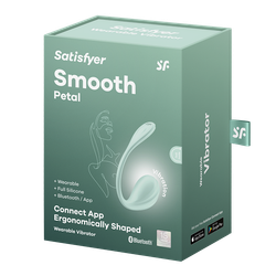 Виброяйцо Satisfyer Smooth Petal, мятный