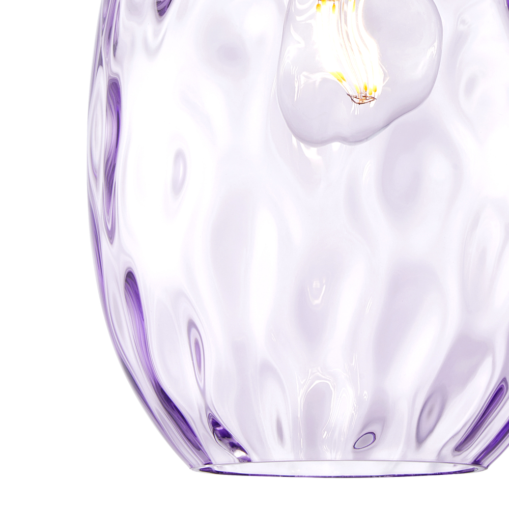 806128 Подвес NUBELLA 1х12W (led) E27 ЧЕРНЫЙ/БРОНЗА/ФИОЛЕТОВЫЙ