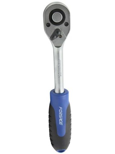 Трещотка с резиновой ручкой (45зуб.) 1/2'' Forsage F-80242