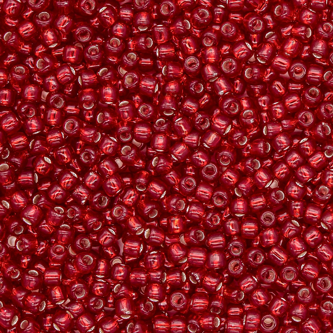 Японский бисер TOHO Round 11/0 (№25C), с внутренним серебрением, прозрачный