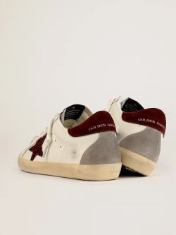 Super Star with burgundy glitter star and burgundy heel tab