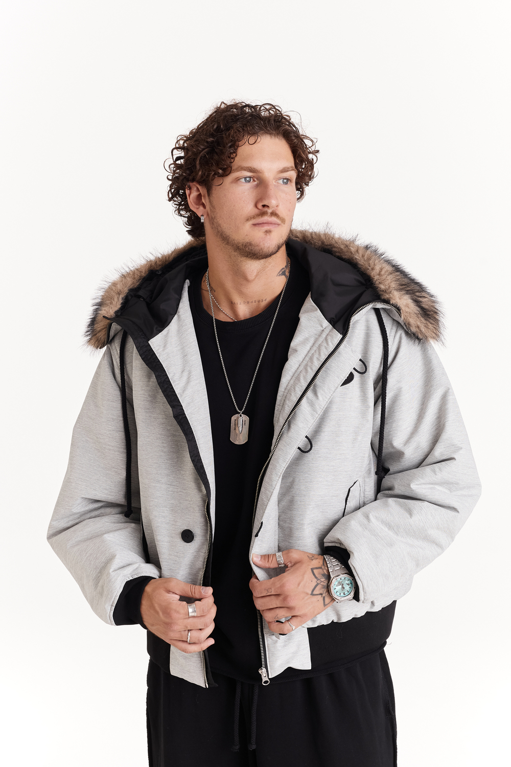 Bomber Alaska Grey Melange