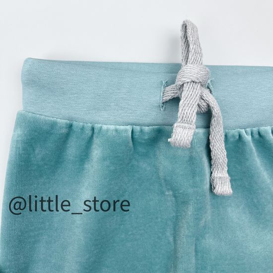 Комплект велюровый "Пушок" Морская волна