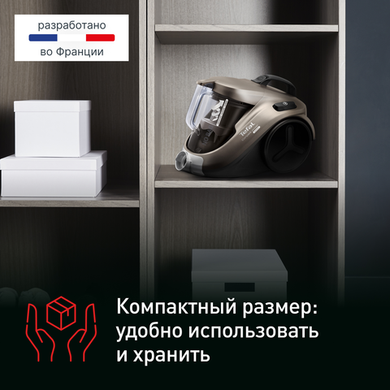 Пылесос с контейнером для пыли Tefal Compact Power TW3786RA