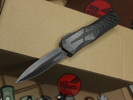 Нож Heretic Knives Colossus D/E - вставка карбон , блэеквош клинок