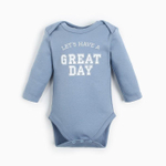 Боди с дл.рукавом Street style, рост 80-86 см, голубой (Крошка Я)