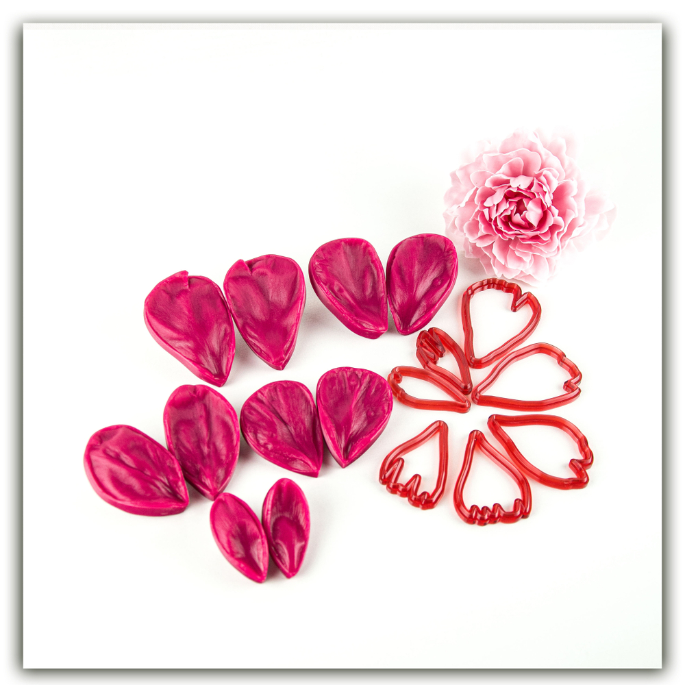 Лепестки пиона садового. Набор большой (Профи)