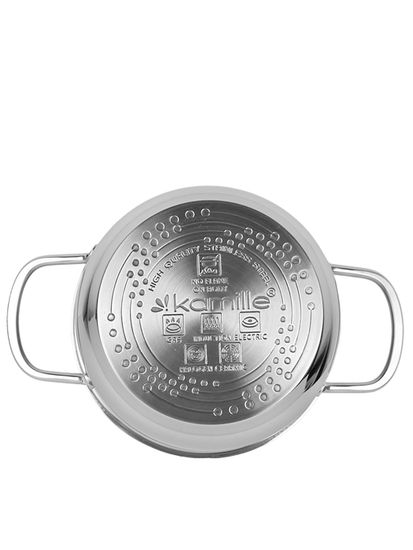 Кастрюля 1 л. из нержавеющей стали Kamille KM 5410 с крышкой