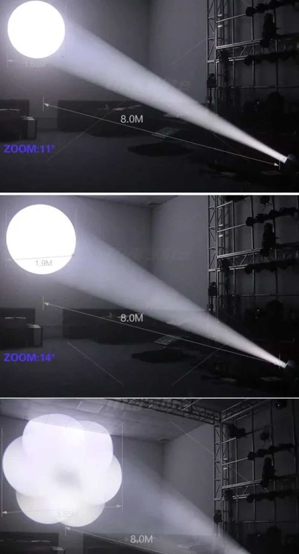 Вращающаяся голова 100W LED SPOT Moving Head