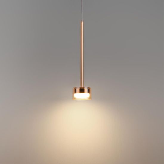 7152/10L HIGHTECH ODL26 347 светильник медь/янтарное стекло/металл IP20 LED 10W 3000K 220V LASLO