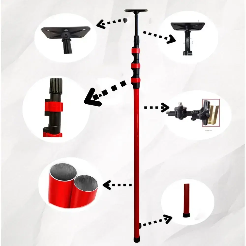 Распорная телескопическая штанга для лазерного уровня 0.8-4 метра