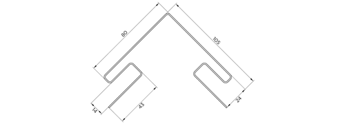 Наружный угол FineBer Classic Color Сакура 3050 мм