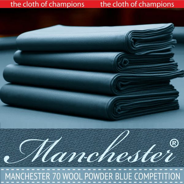 Расширяем палитру цветов сукна Manchester 70. Powder Blue Competition уже в продаже!